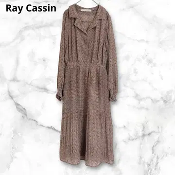 레이 카즌 셔츠 원피스 긴팔 롱 기장 Free 올 패턴 비침