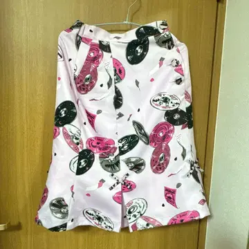 MILK 레코드 패턴 핑크 [ 미사용 ]