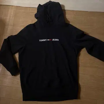 TOMMY JEANS 블랙 후드티 S