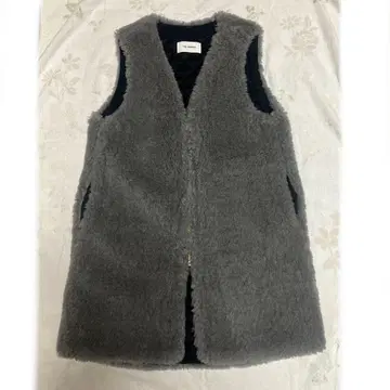 새상품급 THE RERACS 울 100% 그레이 베스트