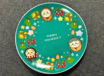 치이카와 봉제 인형 키링 밤만쥬 크리스마스 플레이트 세트