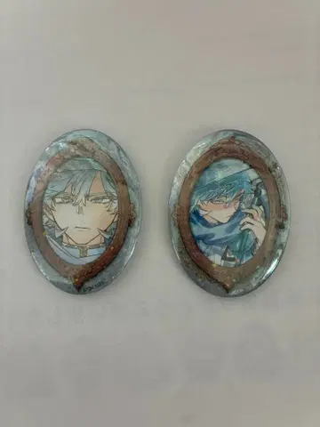 마남의 이치 마녀의 거울 홀로그램 캔뱃지 컬렉션 반세계의 마법 2종류