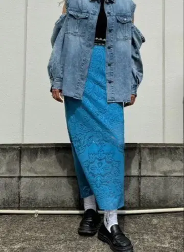 JACQUARD RUSSELL LACE SKIRT