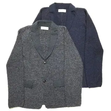 투모로우랜드 남성용 홀가먼트 멜란지 니트 자켓 XS