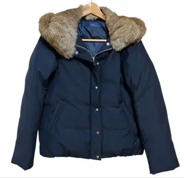 SHIPS 퍼 다운 자켓 네이비