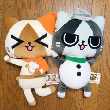 택 포함 새상품 몬스터 헌터 아일루 봉제 인형 2세트