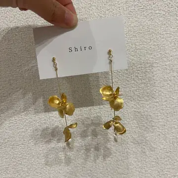 shiro 브라이덜 귀걸이 웨딩 액세서리 골드 귀걸이