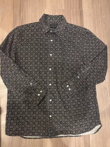 바나나 리퍼블릭 코듀로이 긴팔 셔츠 XL 지오메트릭 패턴