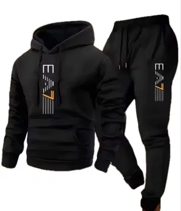 [ 새상품 EA7 로고 ] L 사이즈 맨투맨 셋업 후드티