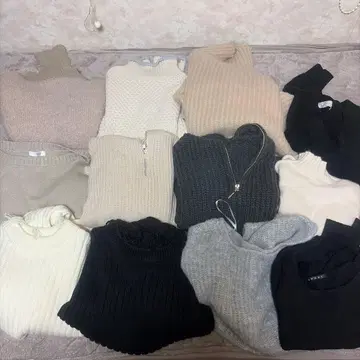 여성용 가을 겨울 의류 묶음 판매 12점