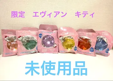 미사용 evian x Hello Kitty 키라키라 드롭 마스코트 6종류