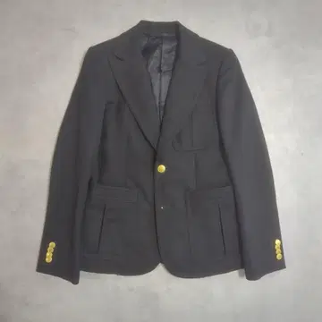 green 현 HYKE 골드 버튼 블레이저 자켓 블랙 2