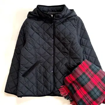 새상품급 빔즈 퀼팅 후드 블루종 네이비 L