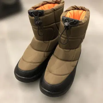 브라운 부츠 합성섬유 드로코드 포함