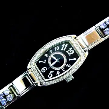 가동 나라 까미체 나라 조이 블랙 다이얼 손목시계 팔찌 메싸지오