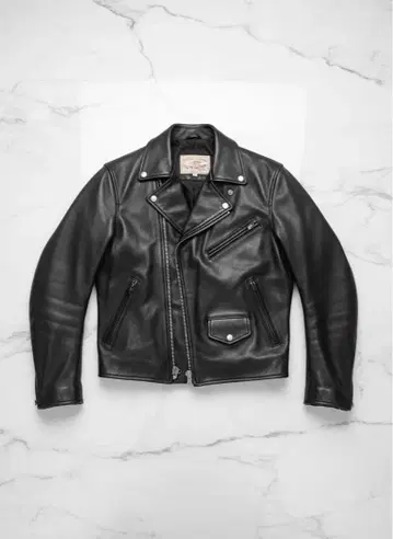 블랙 싱글 라이더 자켓 60s