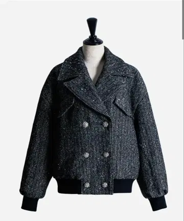 brillant herringbone jacket coat