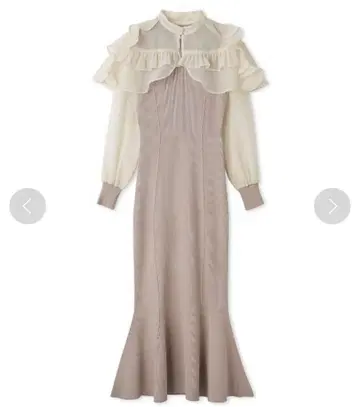 LILY BROWN 케이프 세트 니트 원피스