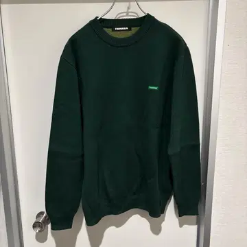 TANGRAM 다크 그린 크루넥 스웨터 XL