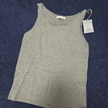 evam eva vie 그레이 코튼 실크 탱크탑 M