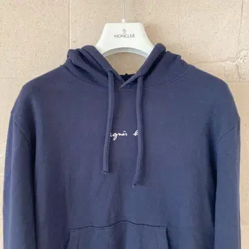 에네스베 후드티 트레이닝복 맨투맨 네이비 로고 S 사이즈 후드