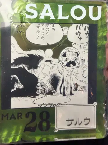 사루우 원피스 아크릴 블록 참