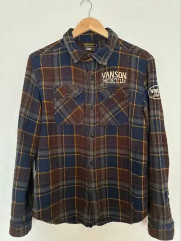 VANSON 체크 무늬 플란넬 셔츠 빈티지 셔츠 90s