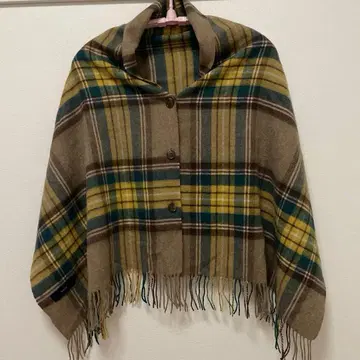 SHIPS*체크 스톨 (브라운)