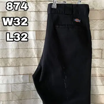 디키즈 874 워크 팬츠 자수 블랙 32 x 32