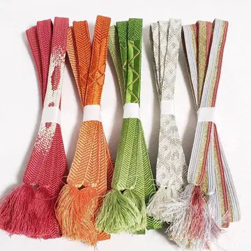 (0657) 허리띠 5점 묶음 판매 오비끈 기모노 일본 의류 잡화