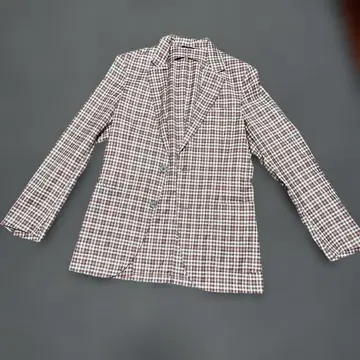 BELVEST 체크 무늬 테일러드 자켓