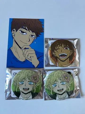 OMORI전 캔뱃지 카드 바질 켈 히로