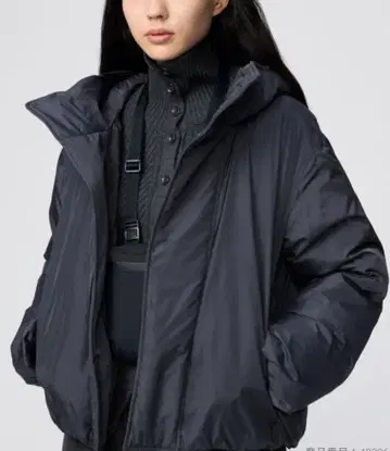 퍼프 테크 후드티 유니클로 XL 다크 그레이