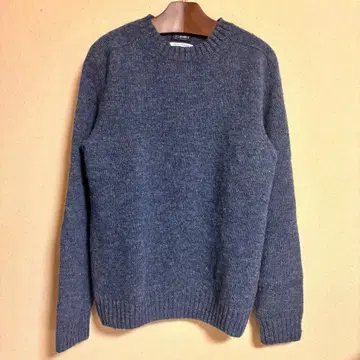 미사용 BEAMS F 멜란지 셰틀랜드 크루넥 니트 PACIFIC