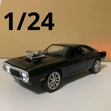 충전 미니카 다지 1/24 레드 블랙 와일드 스피드