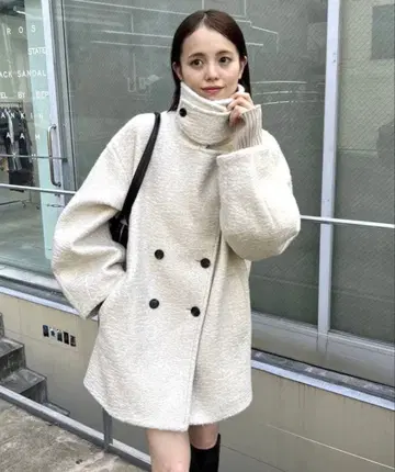 mystic 샤기 미들 코트