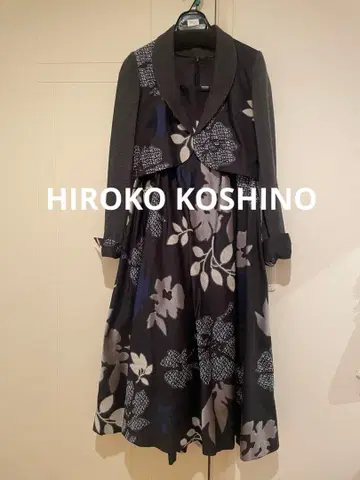 히로코코시노 꽃무늬 드레스와 자켓 세트