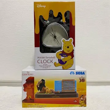 디즈니 곰돌이 푸 트윈벨 시계 라이온킹 만년 달력 2종