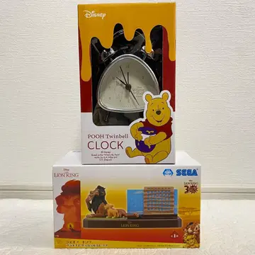 디즈니 곰돌이 푸 트윈벨 시계 라이온킹 만년 달력 2종