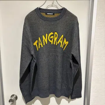 TANGRAM 그레이 자카드 니트 스웨터 XL