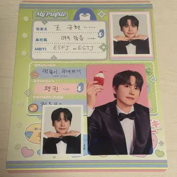 SUPER JUNIOR 프로필 앨범 디저트 플레이트 트레이딩 카드 규현