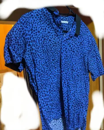 레오파드 무늬 반팔 셔츠 M GU