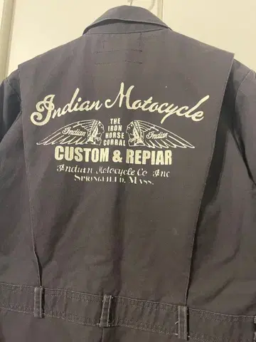 90s 인디언 공식 아메리칸 바이크 REDKAP 커버올 츠나기