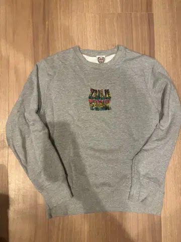 ZULU NATION 맨투맨 M 그레이 양면 프린트 속기모