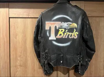 80's 샷 더블 라이더 자켓 40 ART PEACE