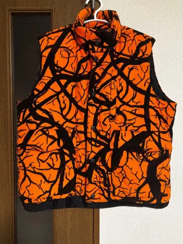 [ 새상품급 ] masses 베스트 BLAZE 오렌지 M 다운 베스트