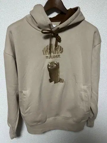 graniph 이카쿠 자수 후드티 M 베이지