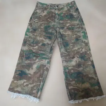 NEON BLANC 코쿤 카모플라주 와이드 팬츠 S 새상품급 남성용