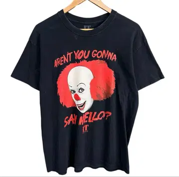 [레어] it 이트 페니와이즈 호러 무비 티셔츠 90s y2k