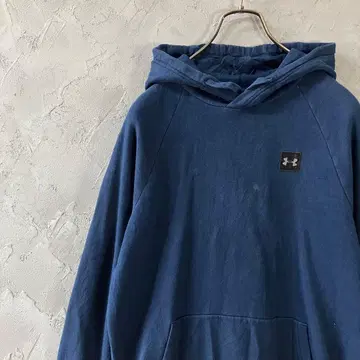 언더아머 후드티 풀오버 택로고 심플 네이비 IW25